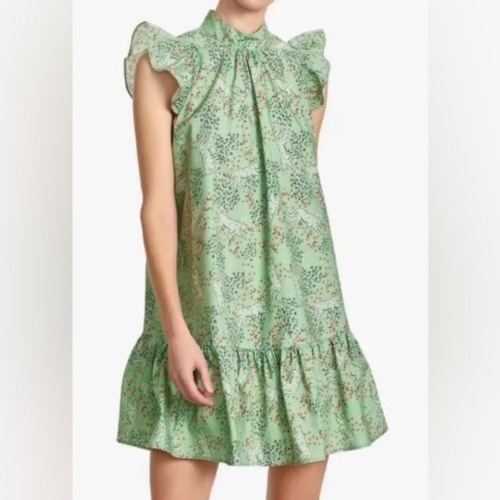 Corey Lynn Calter "Roanne" dress in Garden Leopard print sz M